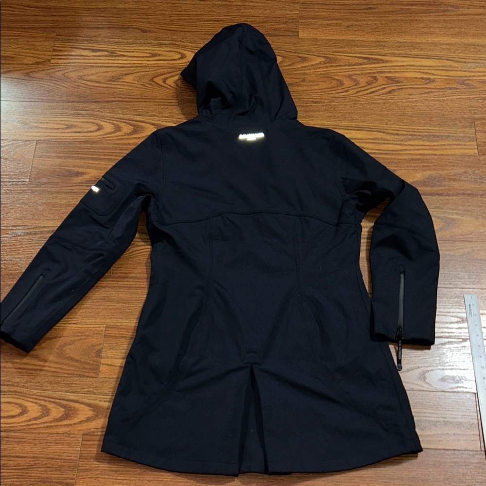 Ilse Jacobsen Hornbaek Regular Fit Hooded‎ Long Raincoat Dark Indigo Women’s 12 - Picture 10 of 10